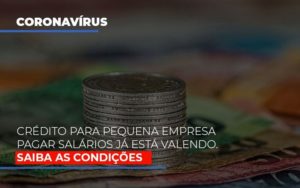Credito Para Pequena Empresa Pagar Salarios Ja Esta Valendo Notícias E Artigos Contábeis - Contabilidade em São Paulo | Pizzol Contábil